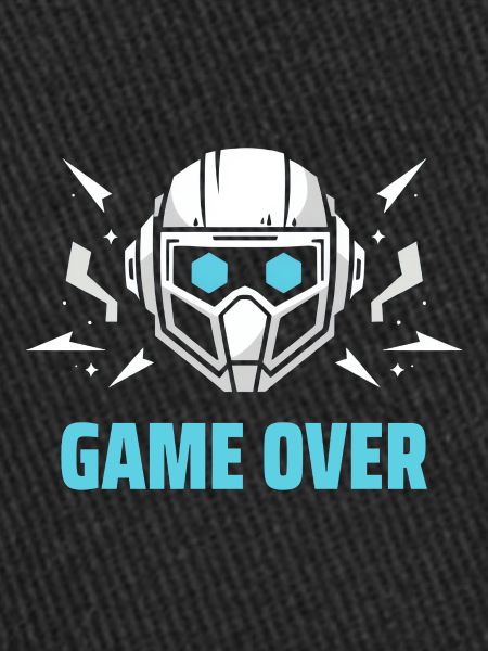 Futuristic Headset - "Game Over"
