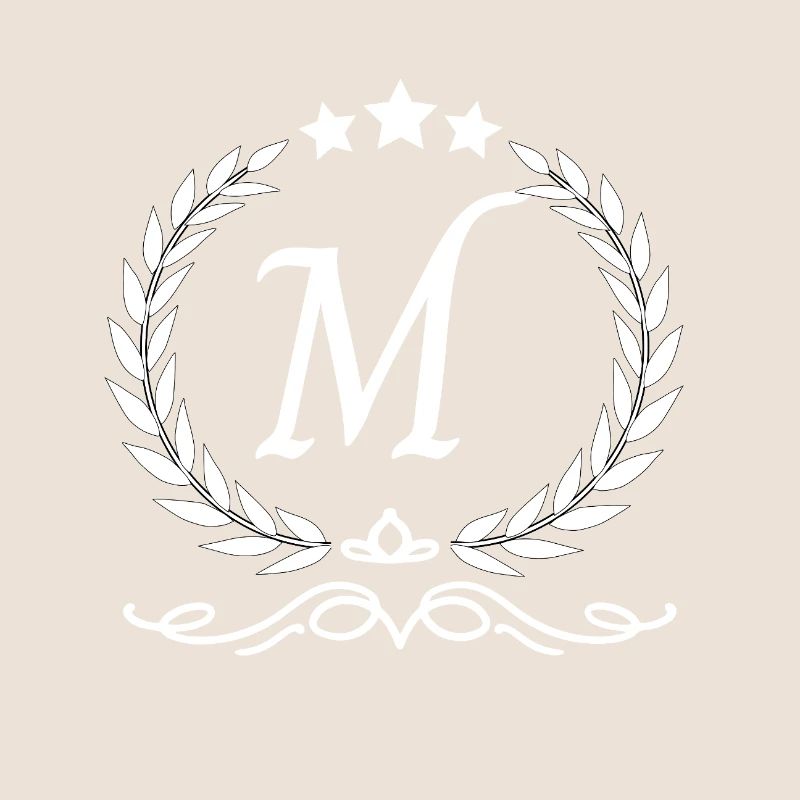Letter m crown