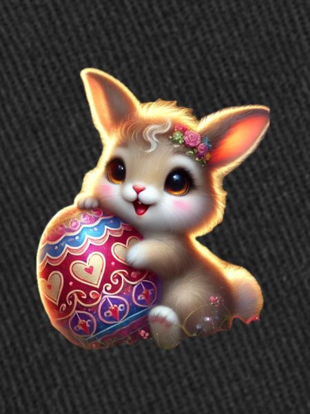 Easter bunny with egg