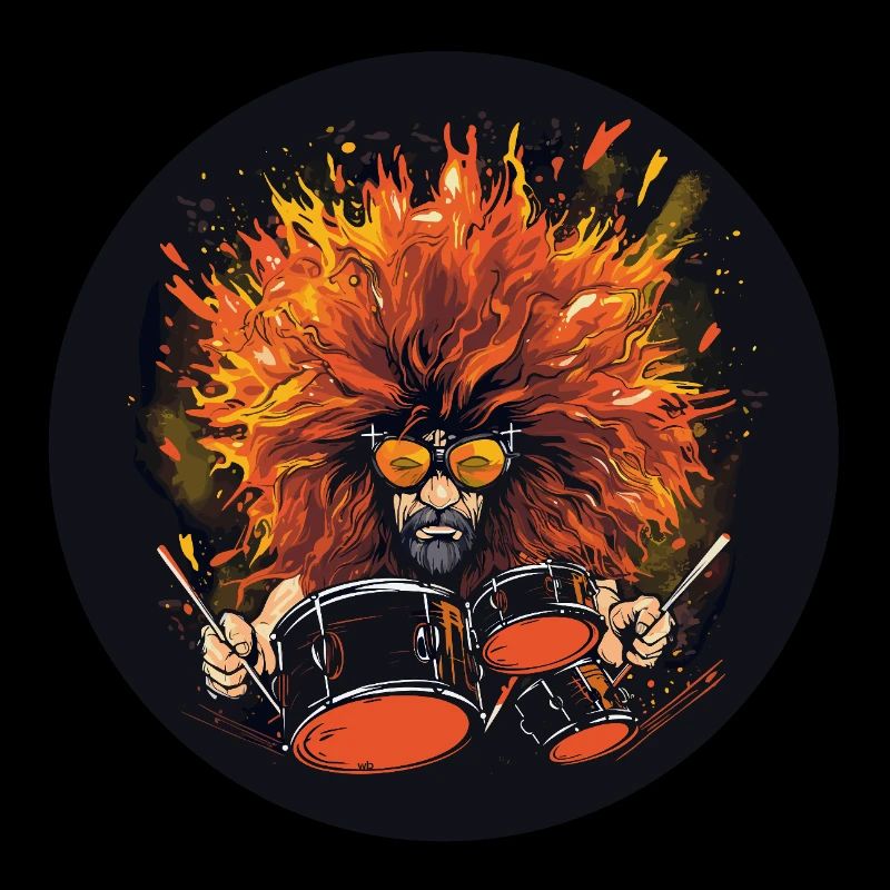 Drummer wild