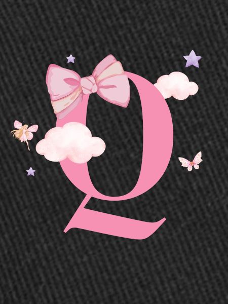 Letter Q Pink Clouds