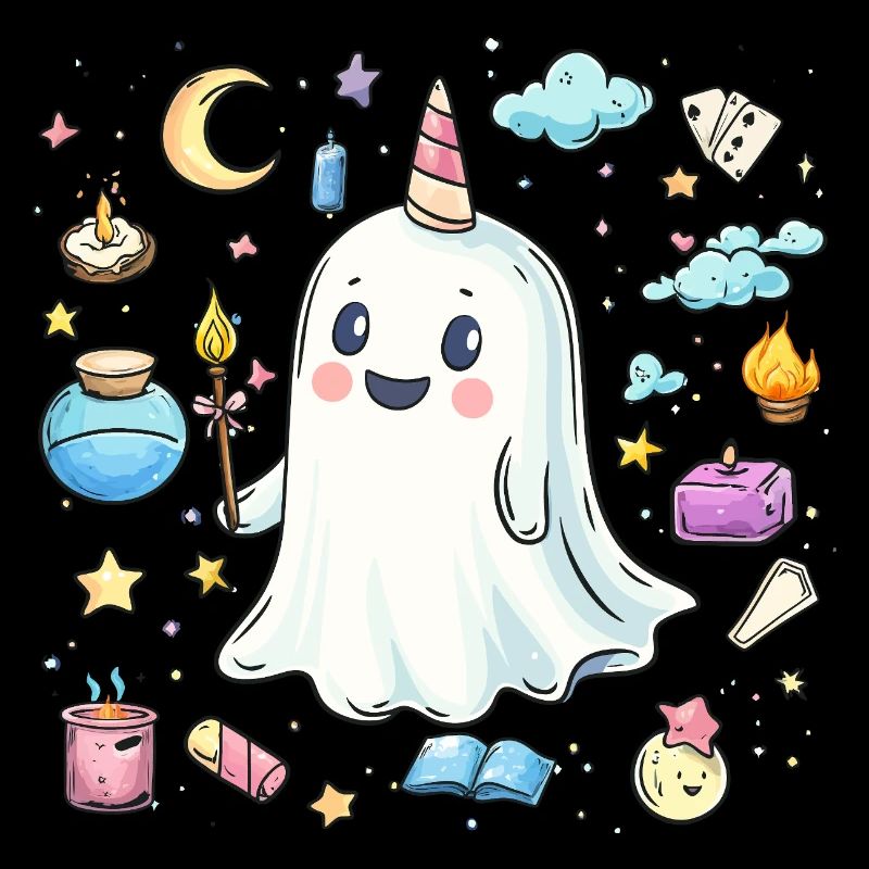Geist Einhorn Halloween