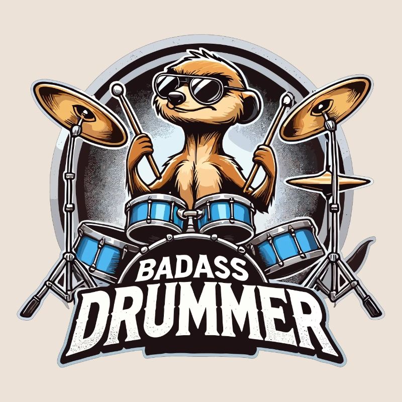 Badass batteur suricate cadeau cool