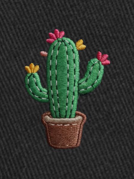 Embroidered Cactus