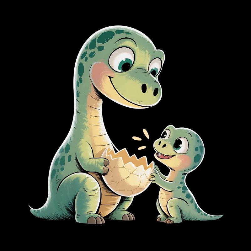 Dinosaurs with Baby Dinosaurs
