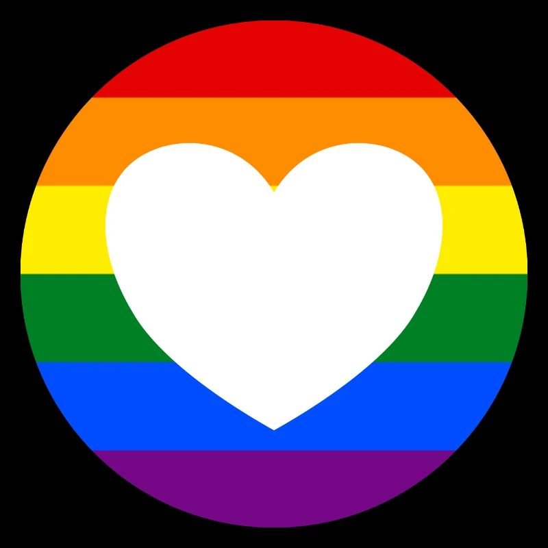 LGBTQ rainbow heart