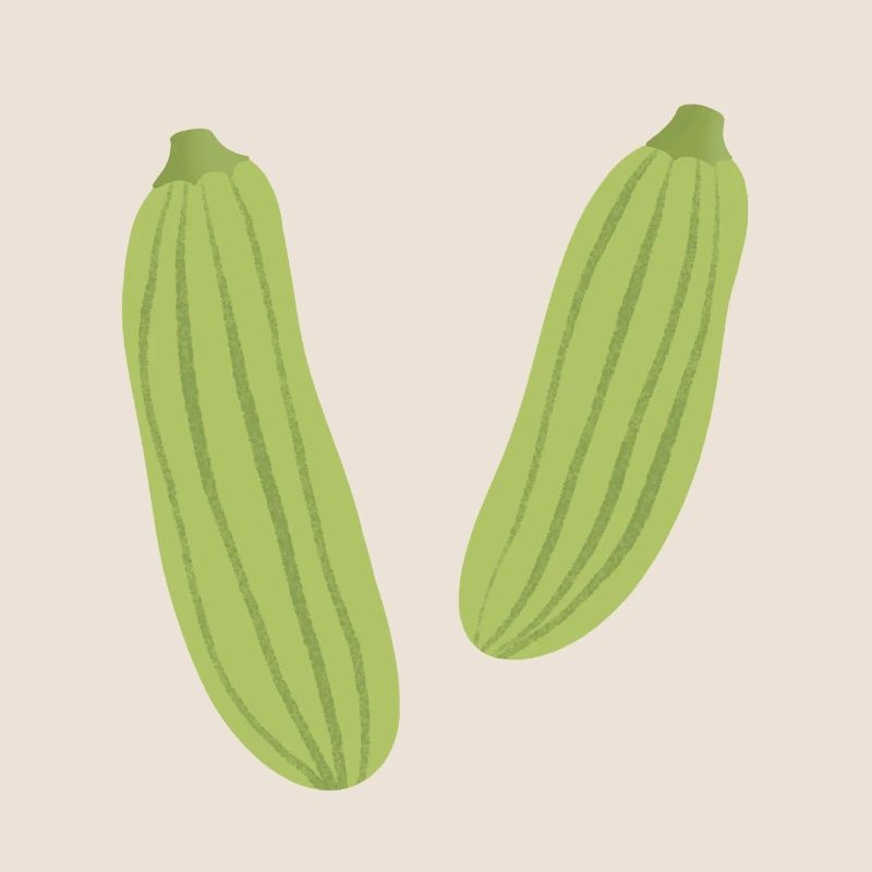 Courgettes rayées