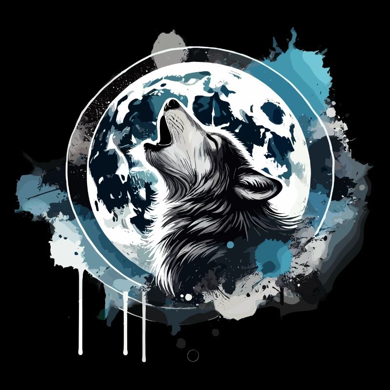 Heulender Wolf