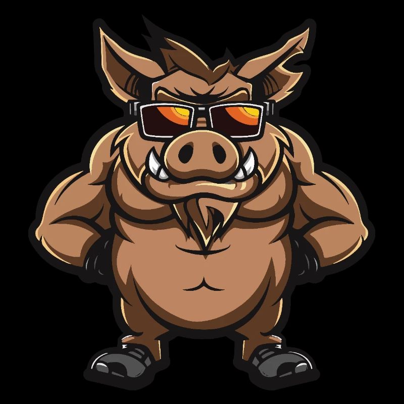 Sanglier Cochon Bande Dessinée Cool