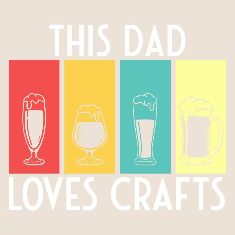Vatertag This Daddy Loves Crafts Bier