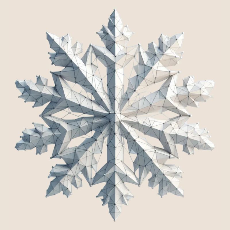 Polygone de flocon de neige