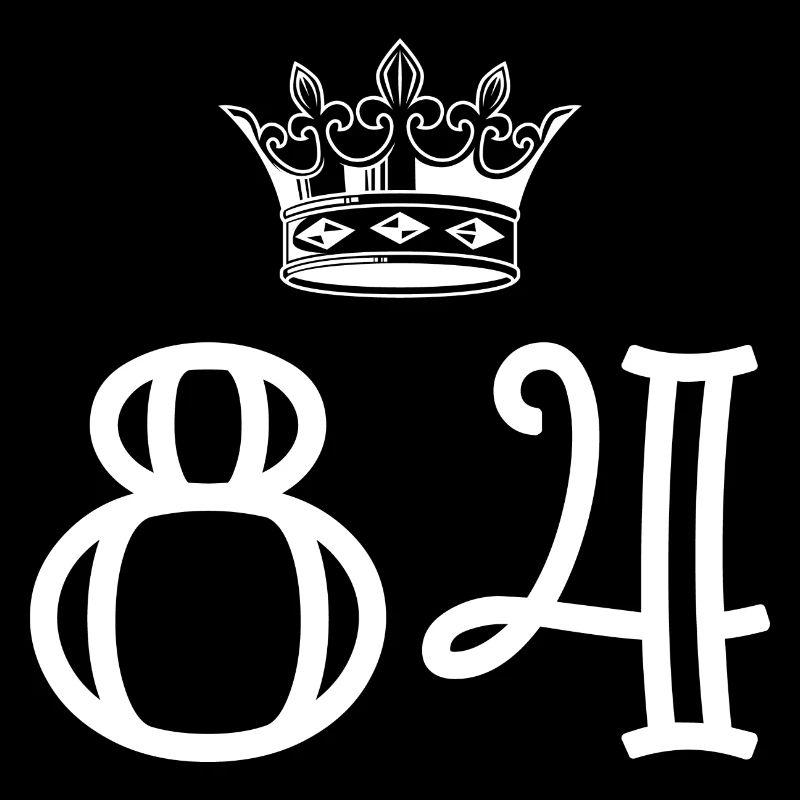 84 Number crown