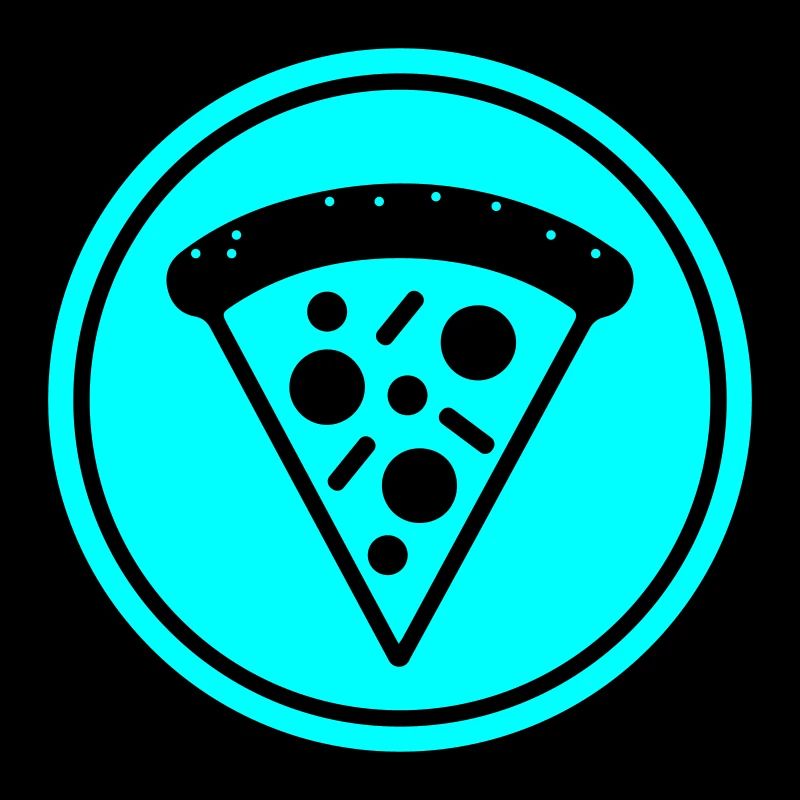 Cercle d'icône de pizza