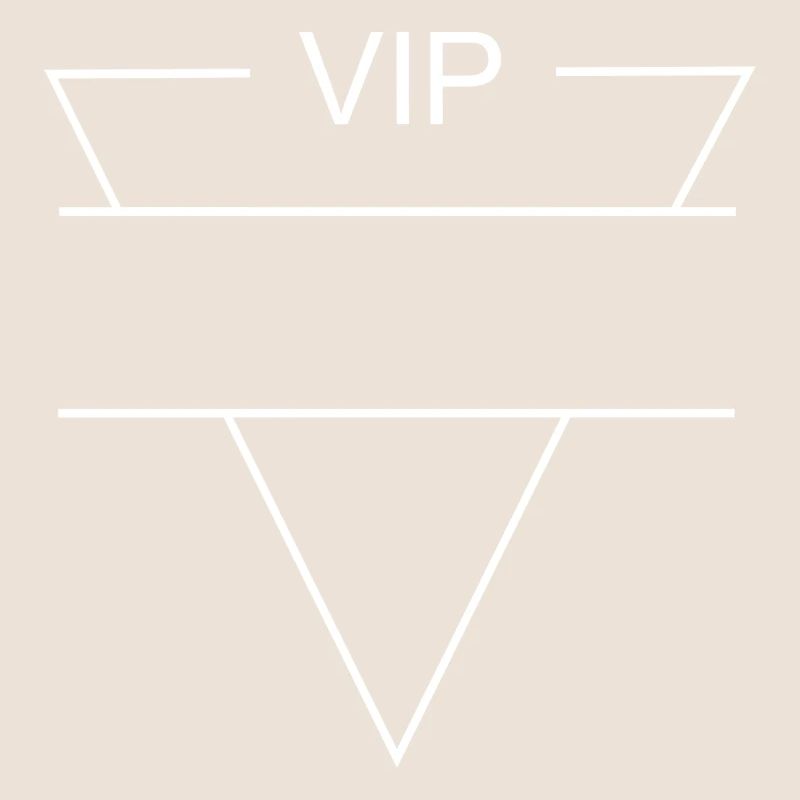 VIP logo white - triangle shape
