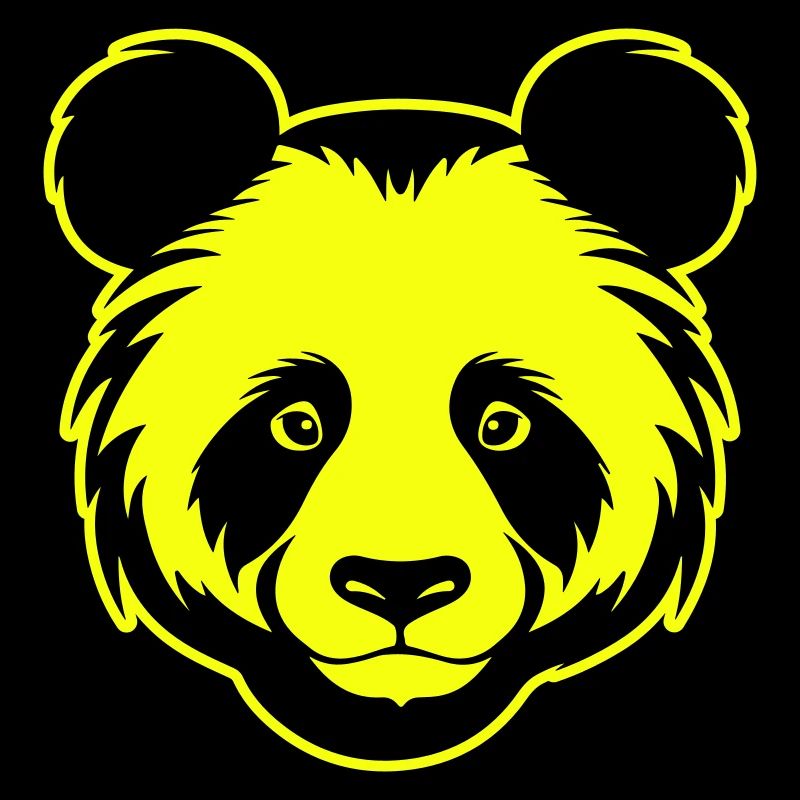 Panda Kopf Porträt Symbol
