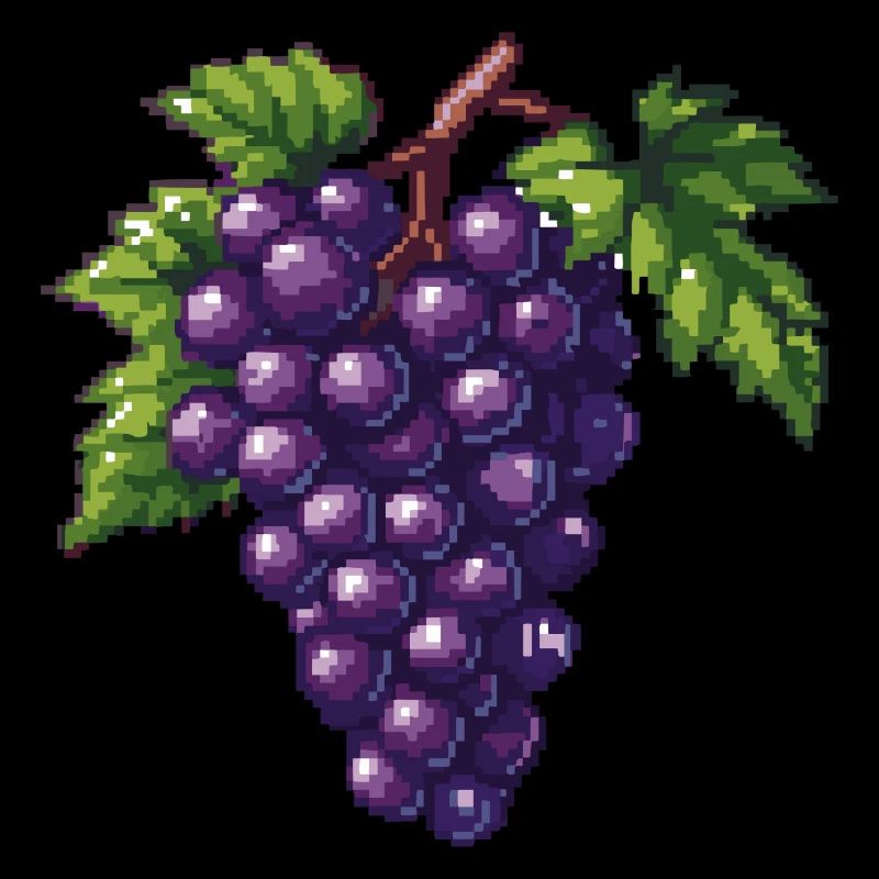 Raisin Icône Pixel