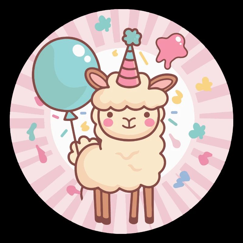 Alpaga Lama Anniversaire Bébé