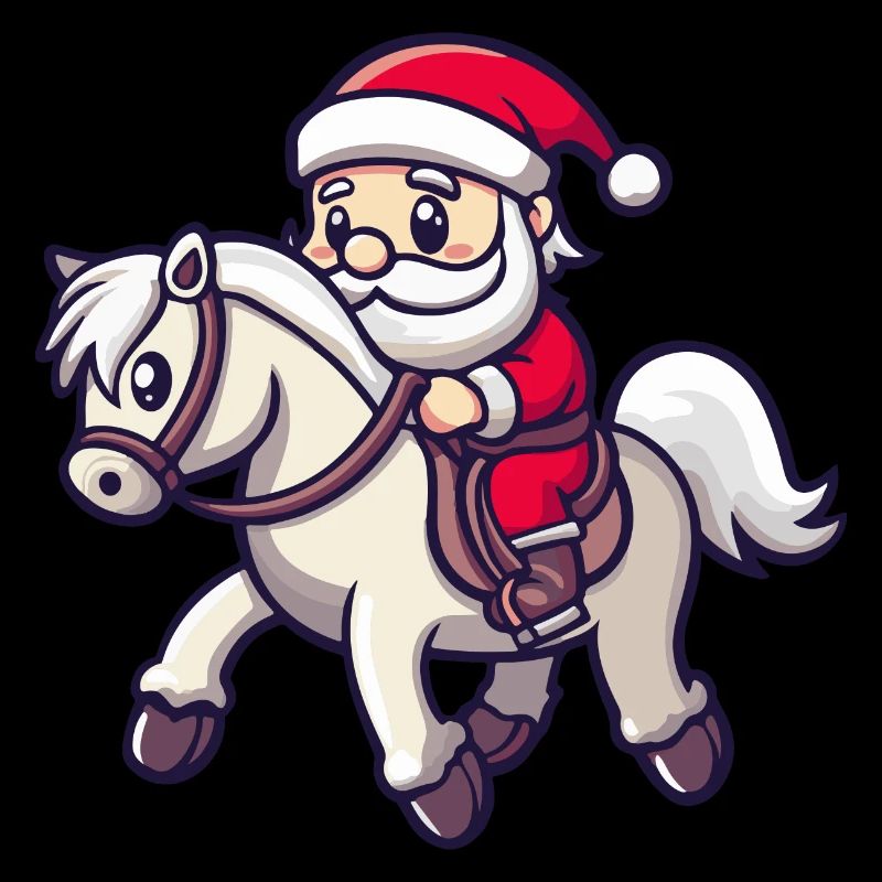 Cheval Père Noël