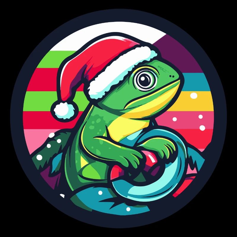 Caméléon Noël Noël