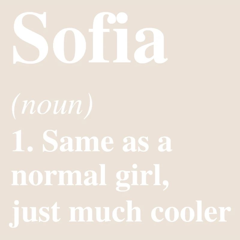 Sofia Definition Cooler Name Spruch Geschenk