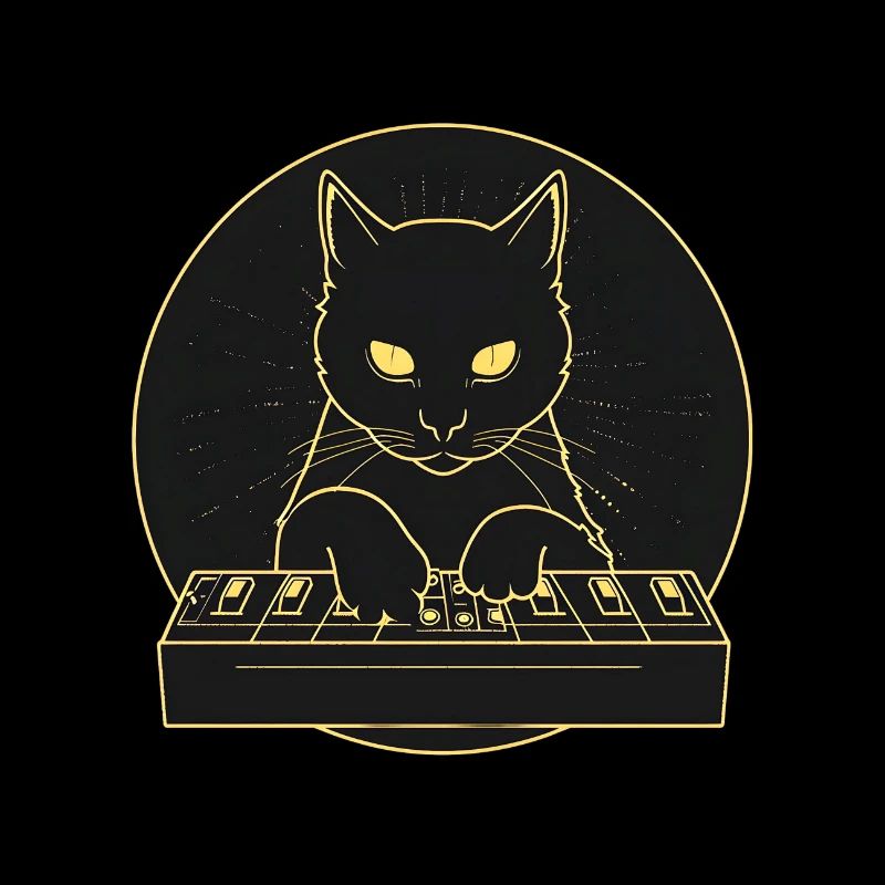 Black Synth Cat 2