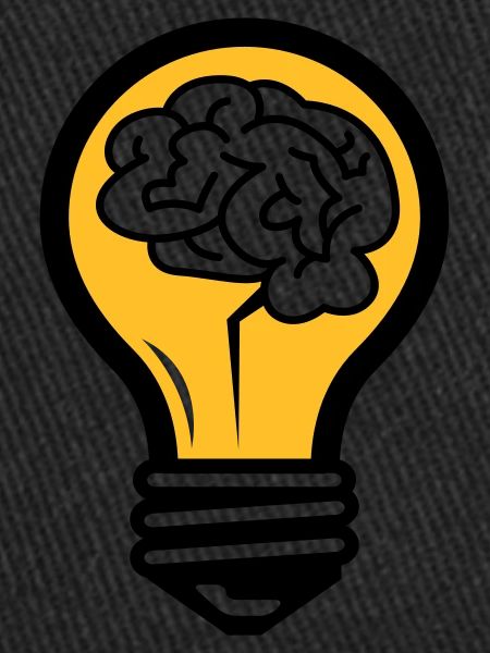 Ampoule avec un cerveau