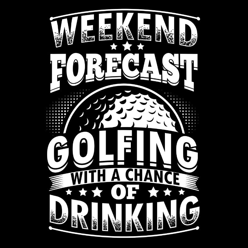Funny Golf Golfing Shirt Forecast