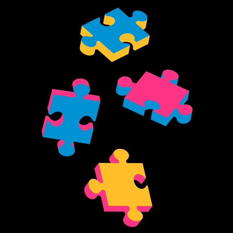 four puzzle pieces