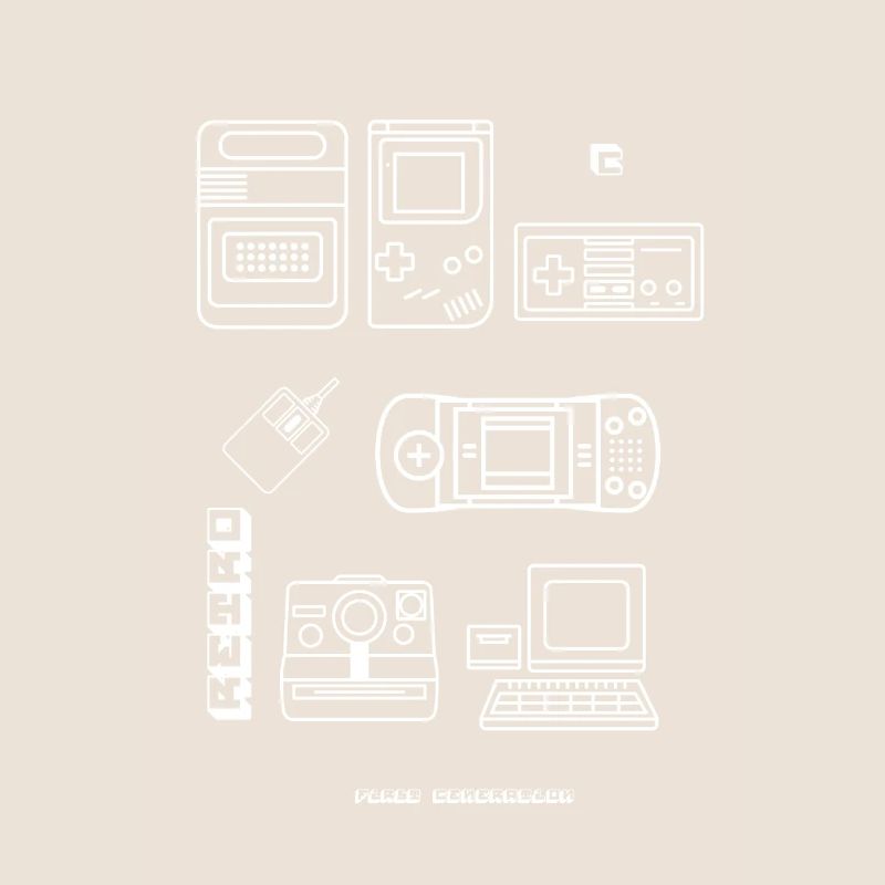 retro game blueprint nerd pc game 8bit console lol