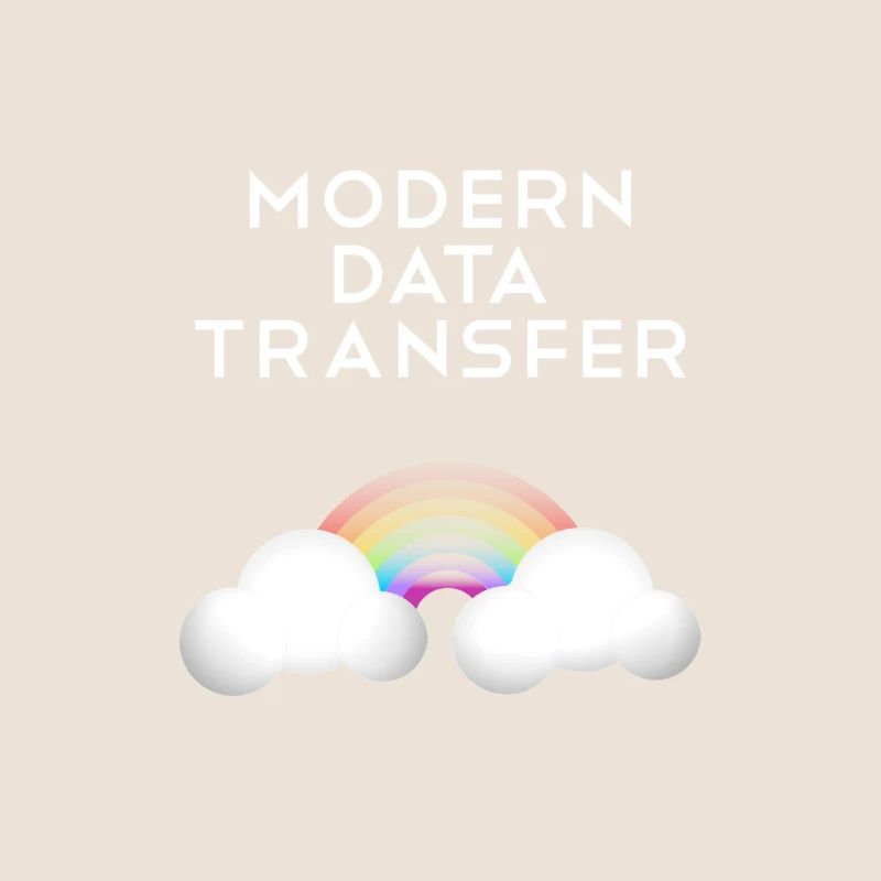 Modern Data Transfer Clouds Computer Scientist Gift