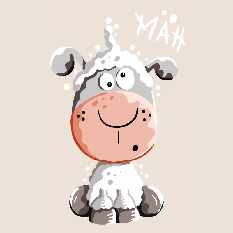 Drolliges Schaf - Schafe - Lamm - Fun