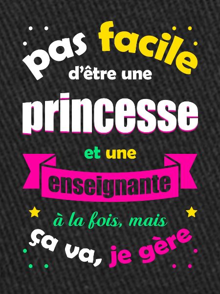 PRINCESSE ET ENSEIGNANTE