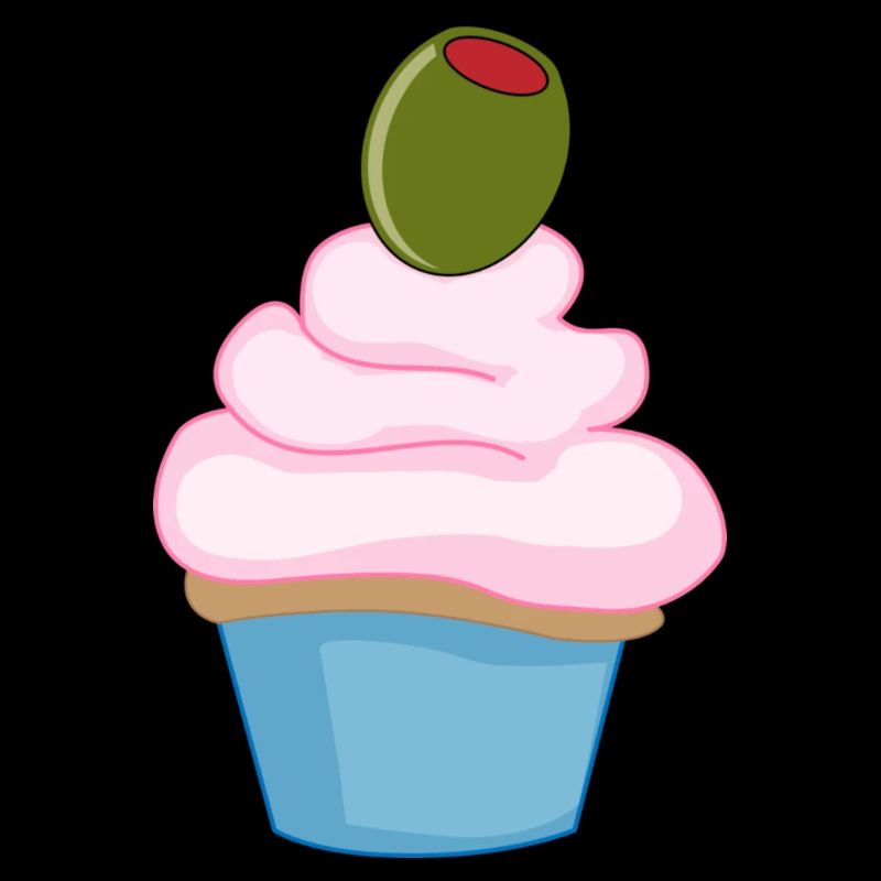 Muffin mit Olive Naschen Kuchen Lustig