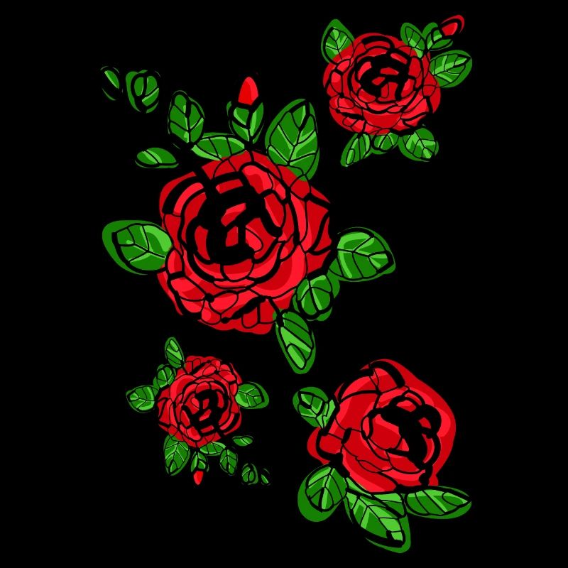 Fleur rouge de roses