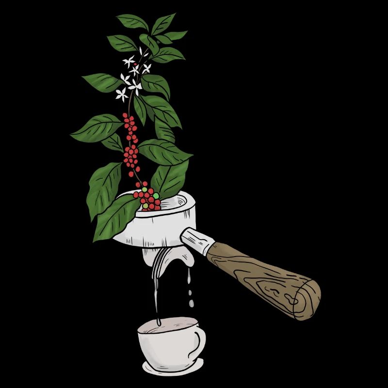 Café-plante-passons carriers conception de café