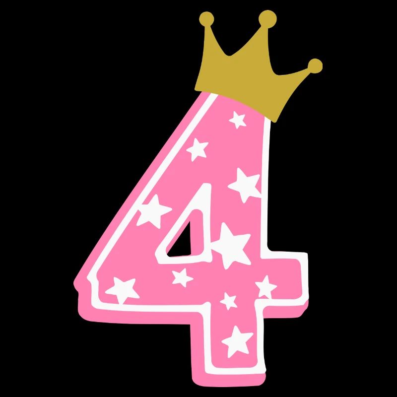 4 Krone 4. Geburtstag 4 Jahre