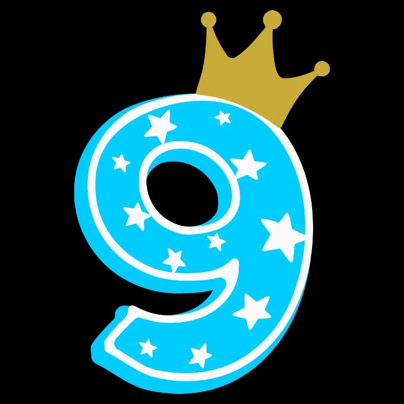 9 couronne 9e anniversaire 9 ans
