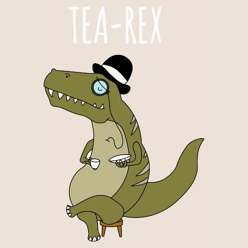 T-Rex Dinosaurier | Tea Rex mit Teetasse