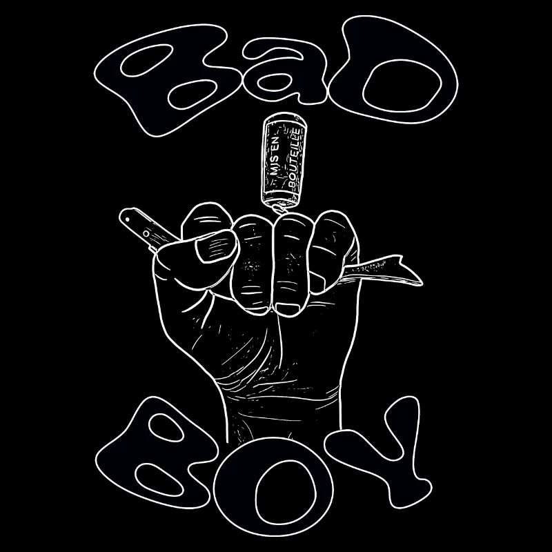 Bad Boy mit schwarzer Hand