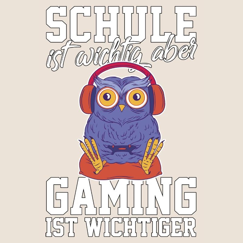 Gaming Eule - Computerspiele Videospiele Schule
