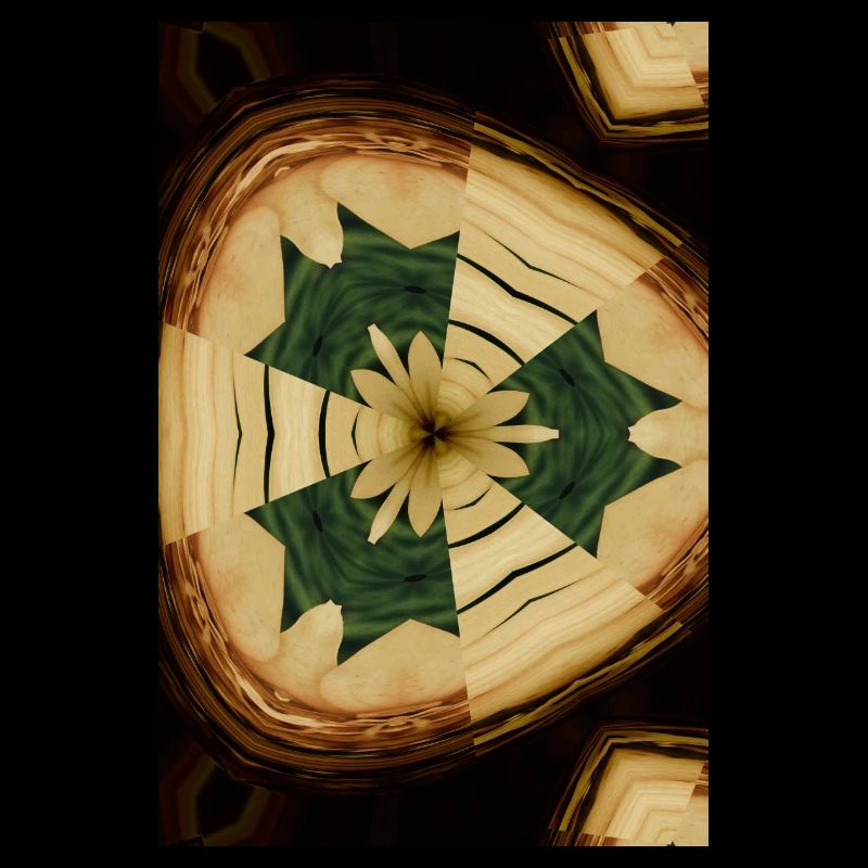 Holzige Blume