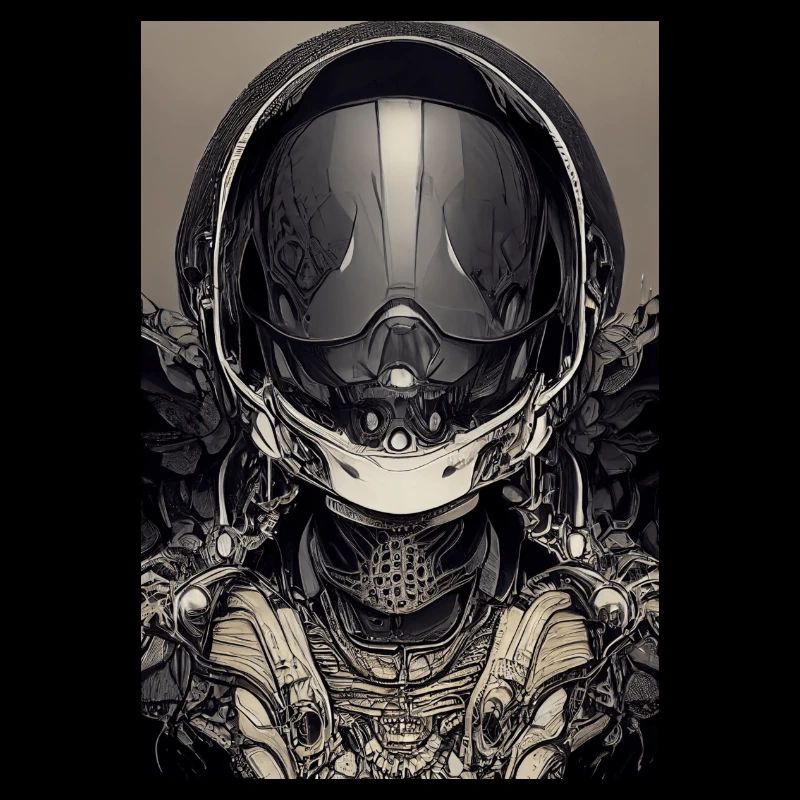 Abstract foreigner on a stick