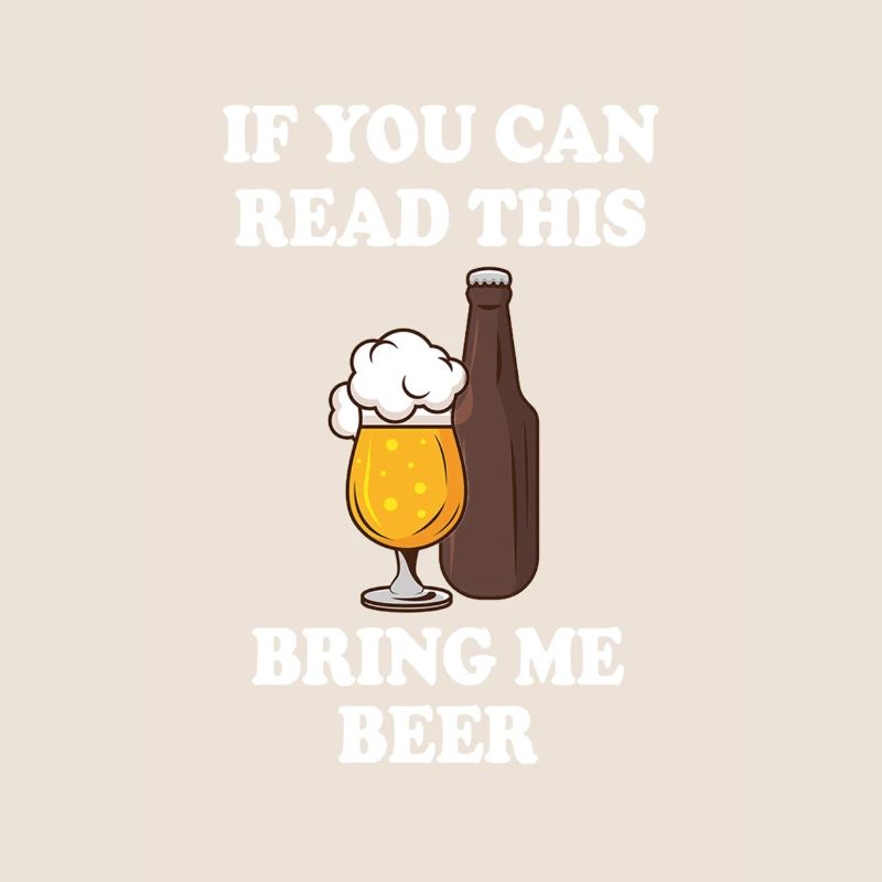 Klassisches Bier Design in Englisch