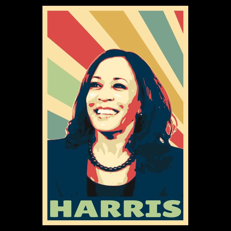 Kamala Harris Colors Vintage