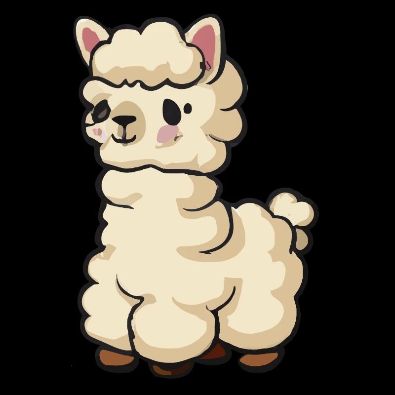 Bébé Lama Bébé Alpaga Drôle