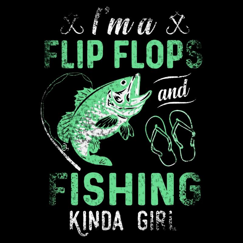 Ich bin ein Flip Flop und Fischer Mädchen
