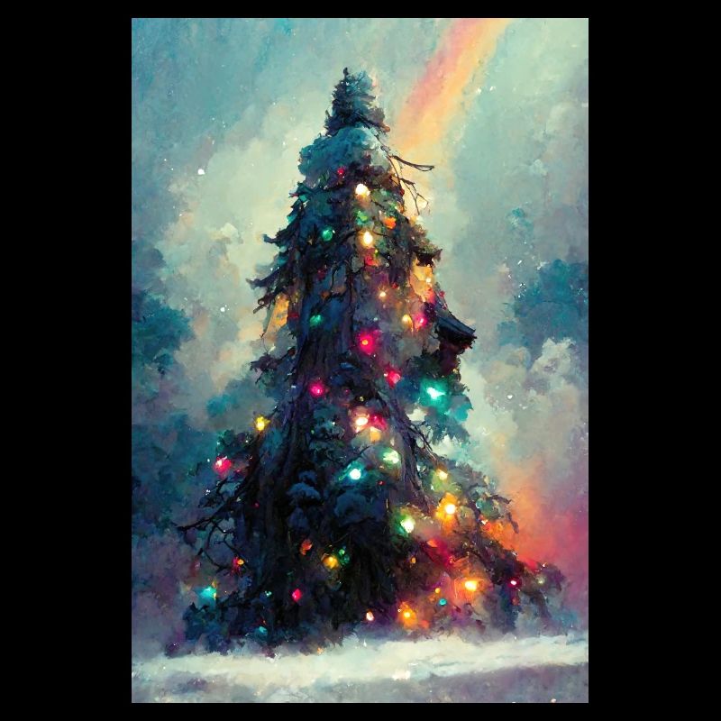 Arbre de Noël vibrant