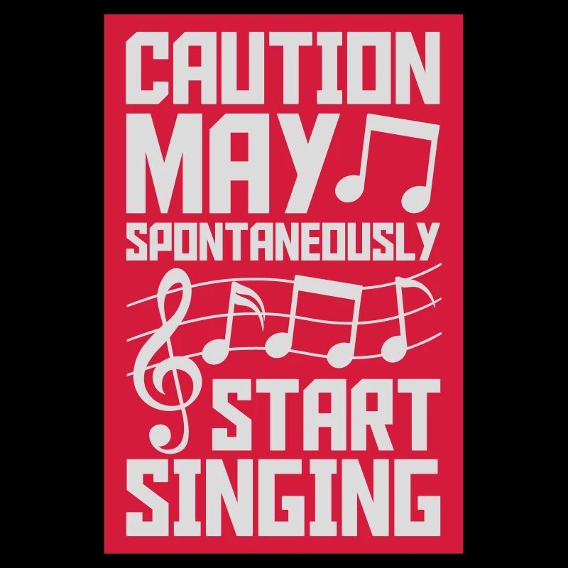 may spontaneously start singing