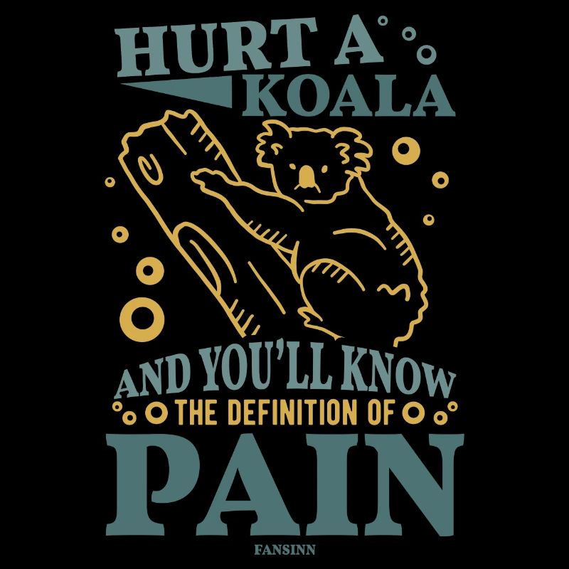 cute koala on a tree trunk