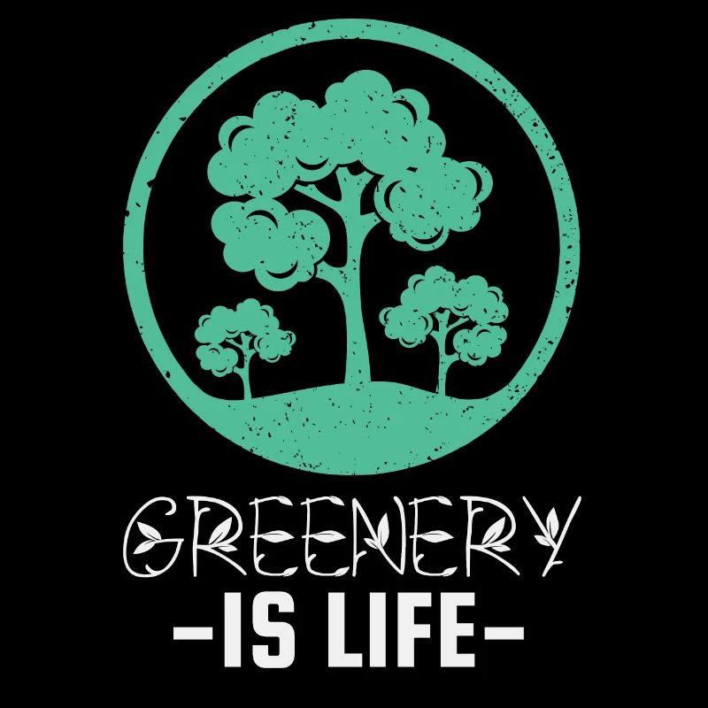 Green is Life – Tree Circle Logo